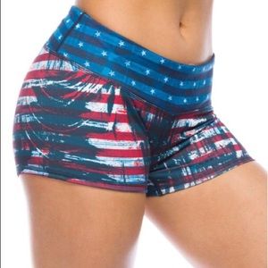 IAB patriot booty shorts